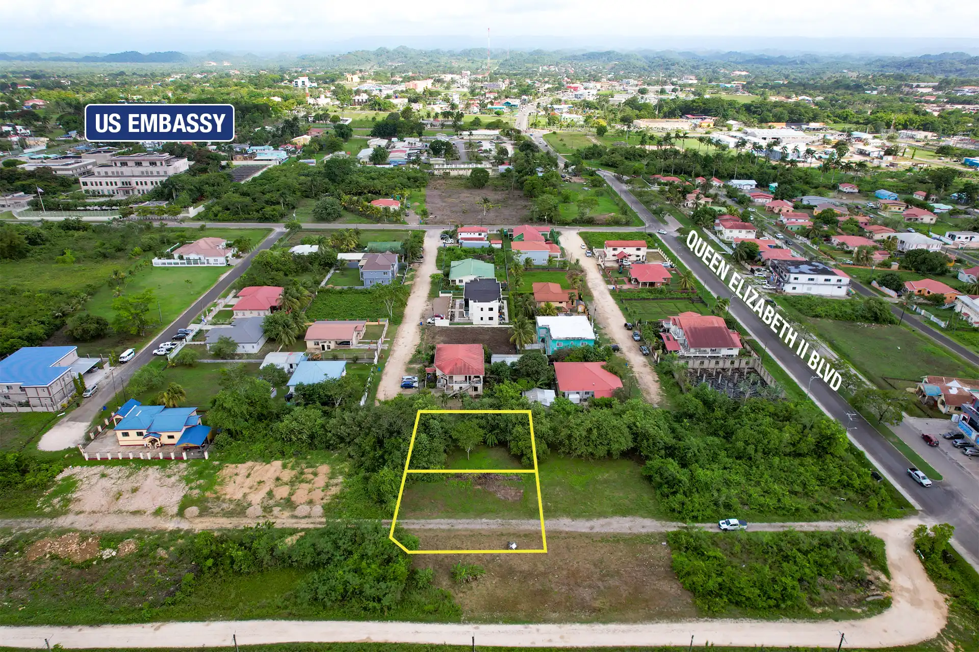 0.3 Acres Double Lot Near US Embassy, Belmopan