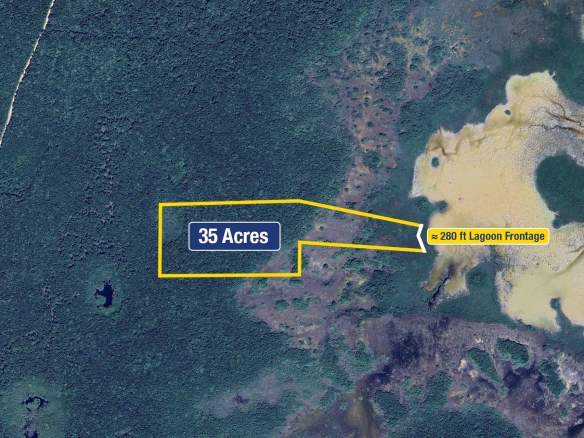 35 Acres Lagoonfront Property at Warree Bight, Corozal District